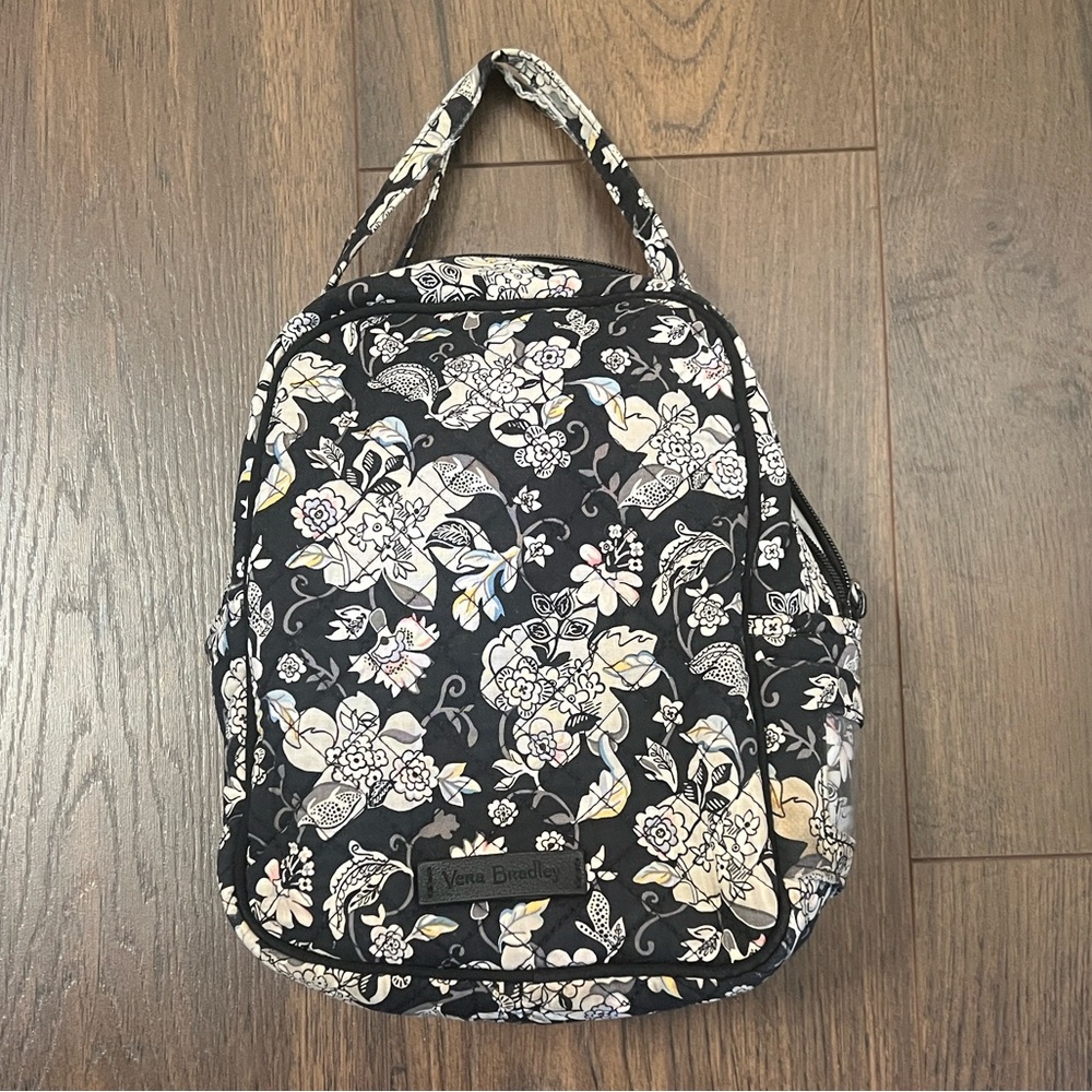 Vera Bradley Black and White Floral Women's Lunch Bag